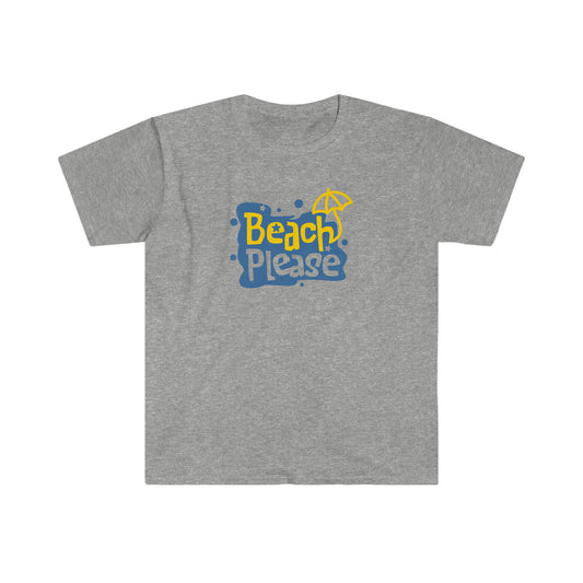 "Beach Please" Unisex Softstyle T-Shirt