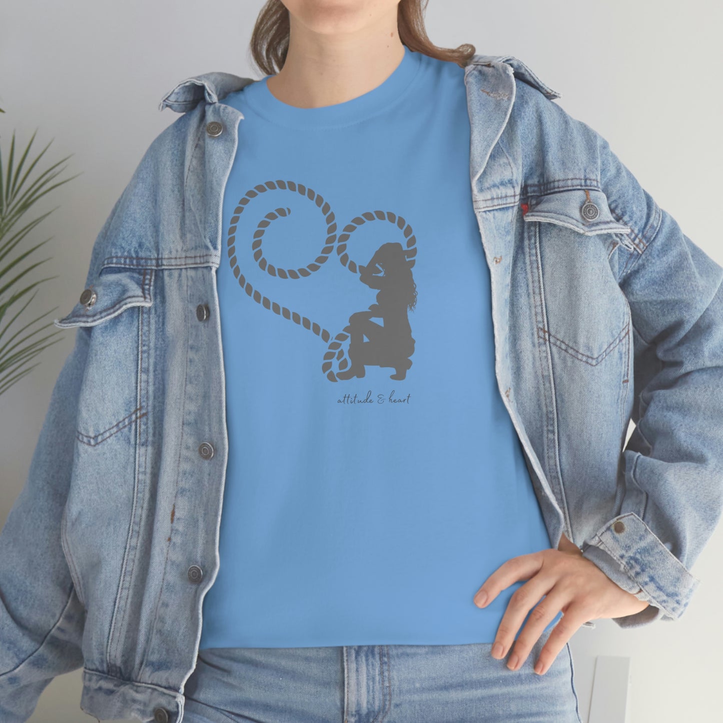 "Attitude & Heart" Unisex Heavy Cotton Tee