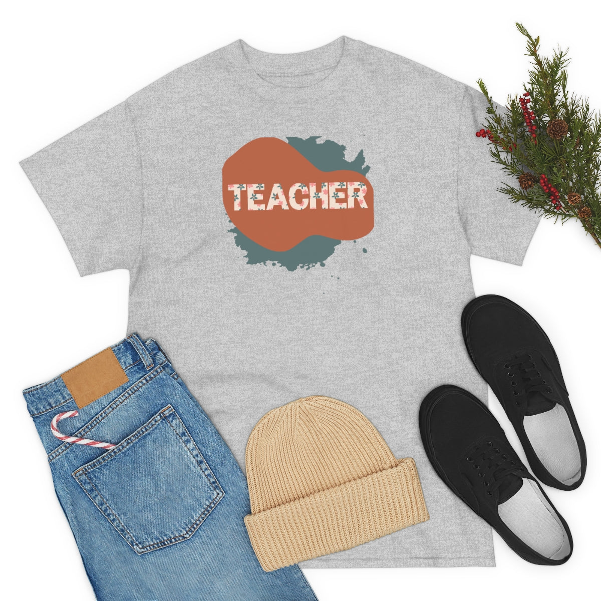 "Teacher" Unisex Heavy Cotton Tee