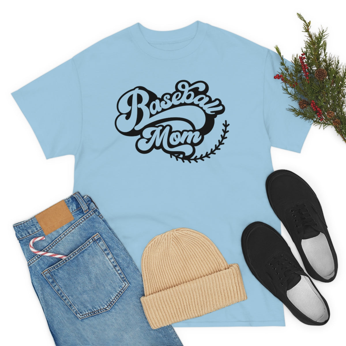 "Baseball Mom" Unisex Heavy Cotton Tee