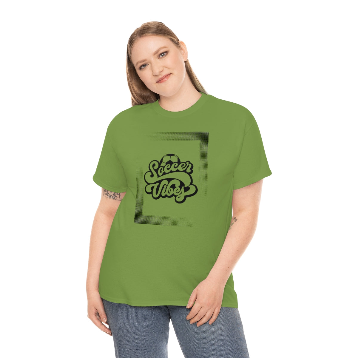 "Soccer Vibes" Unisex Heavy Cotton Tee