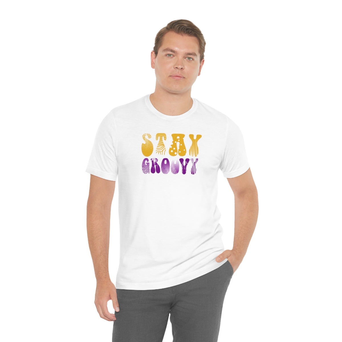 Stay Groovy Unisex Jersey Short Sleeve Tee