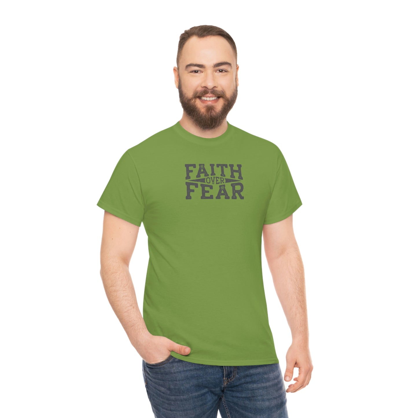 "Faith Over Fear" Unisex Heavy Cotton Tee