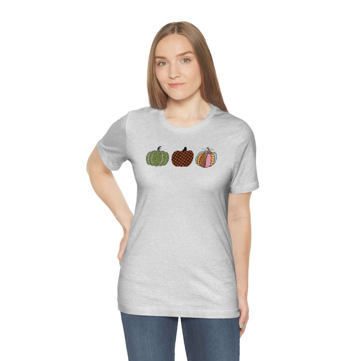 "Triple Pumpkins" Unisex Jersey Short Sleeve Tee