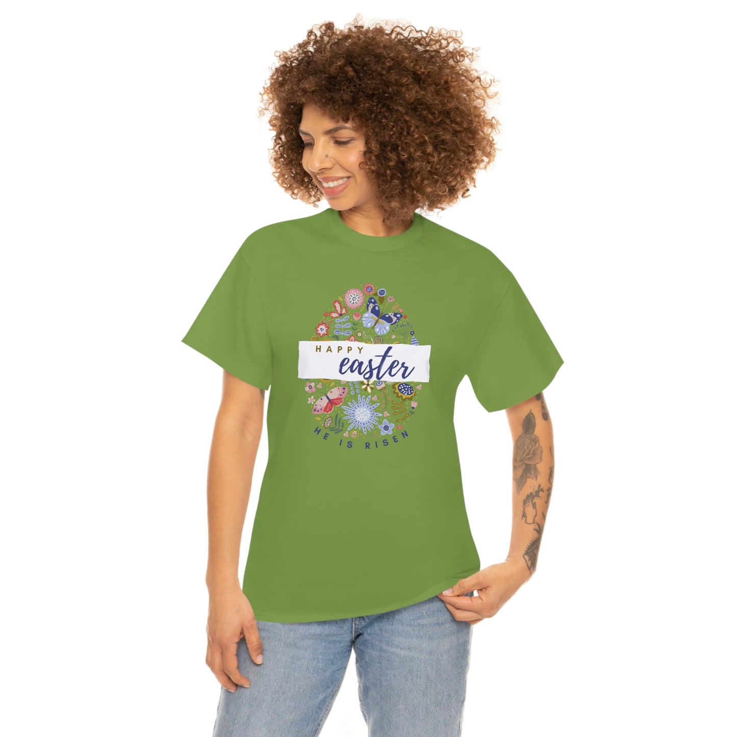 "Happy Easter" Unisex Heavy Cotton Tee