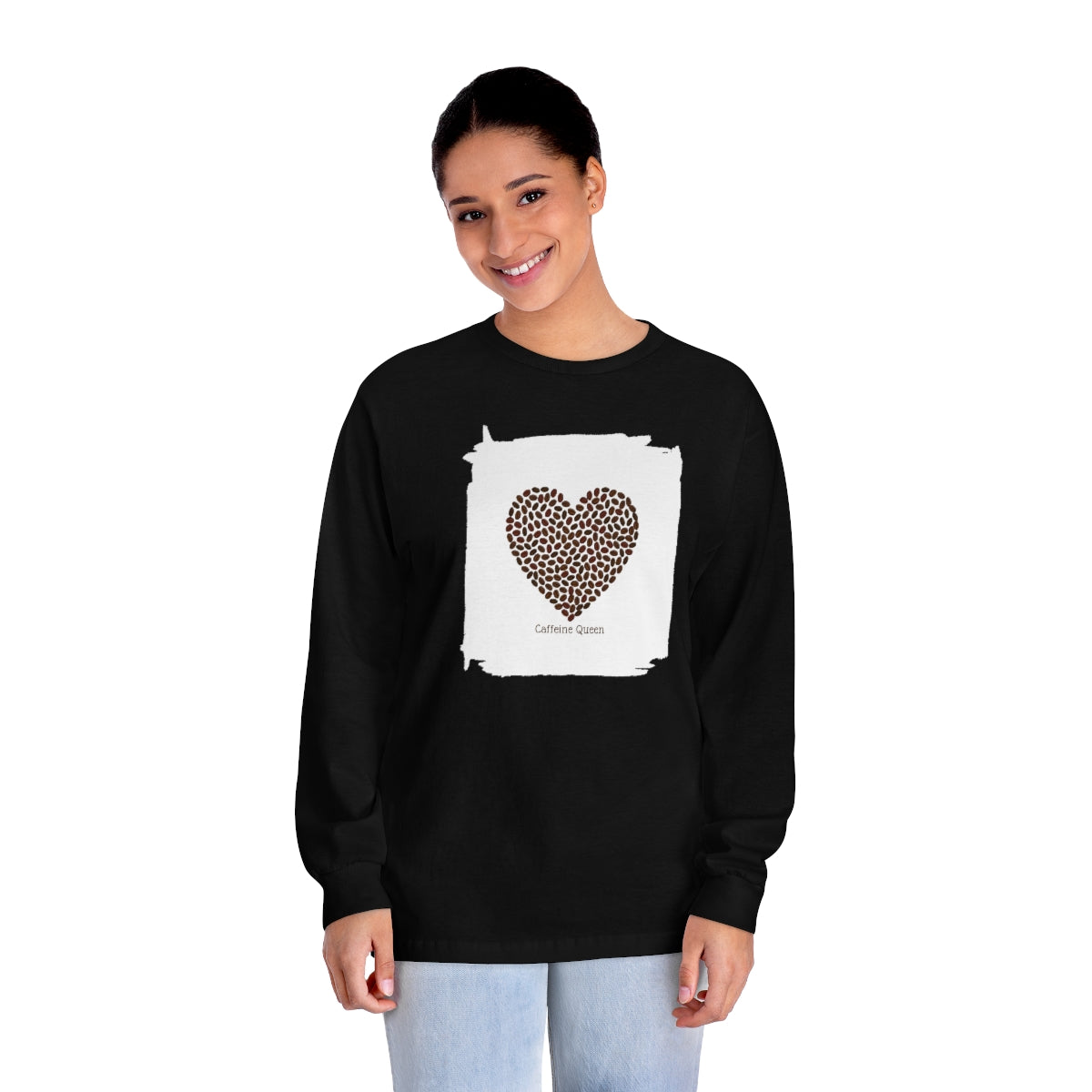 "Caffeine Queen" Unisex Classic Long Sleeve T-Shirt