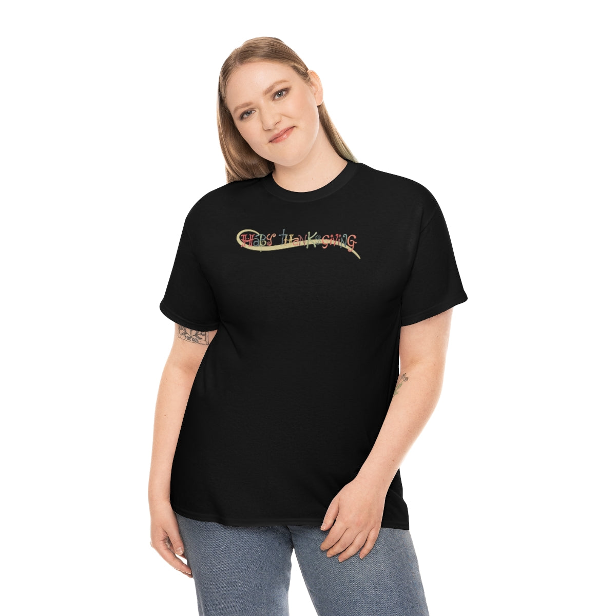 "Happy Thanksgiving" Unisex Heavy Cotton Tee