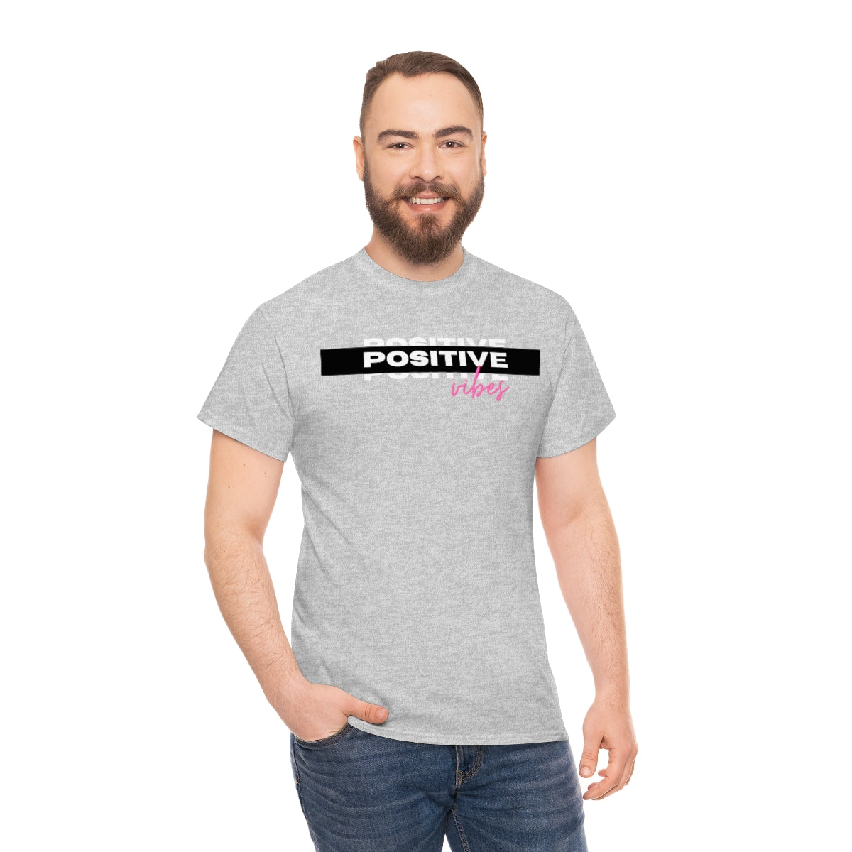 Positive Vibes Unisex Heavy Cotton Tee