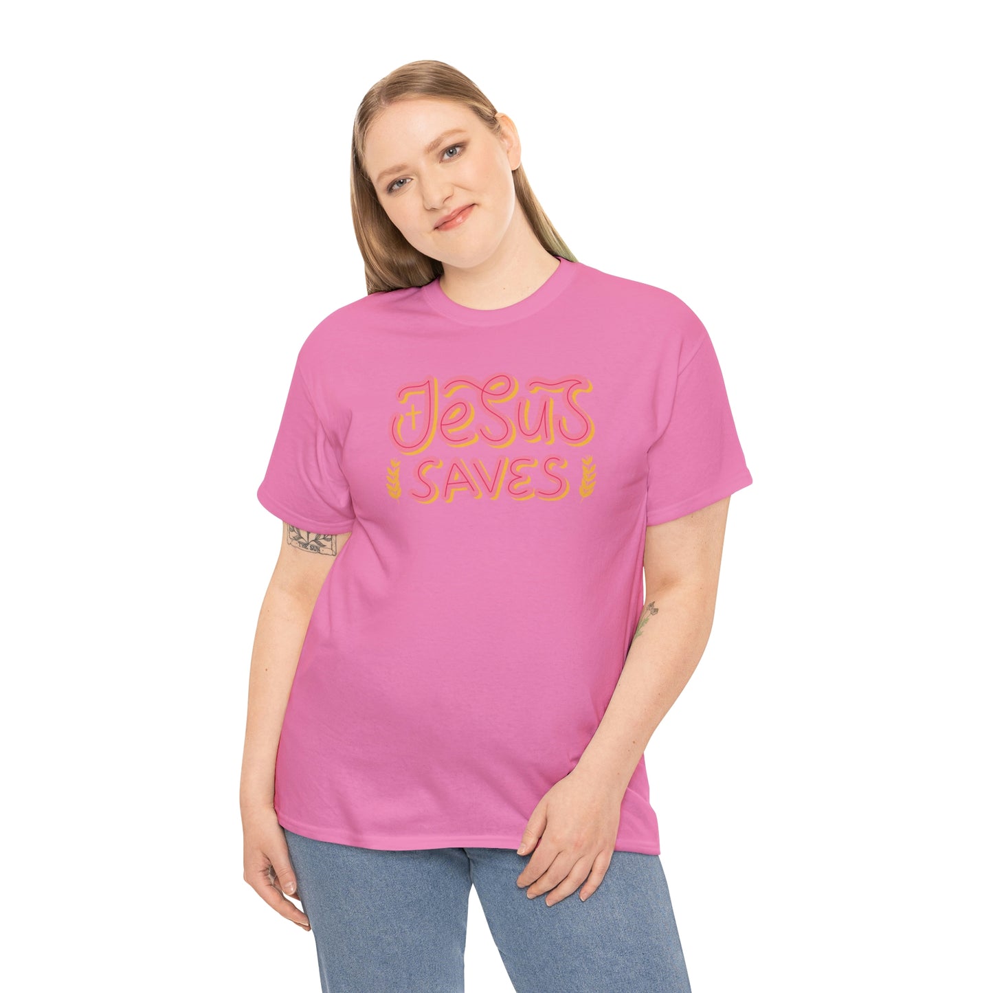 "Jesus Saves" Unisex Heavy Cotton Tee
