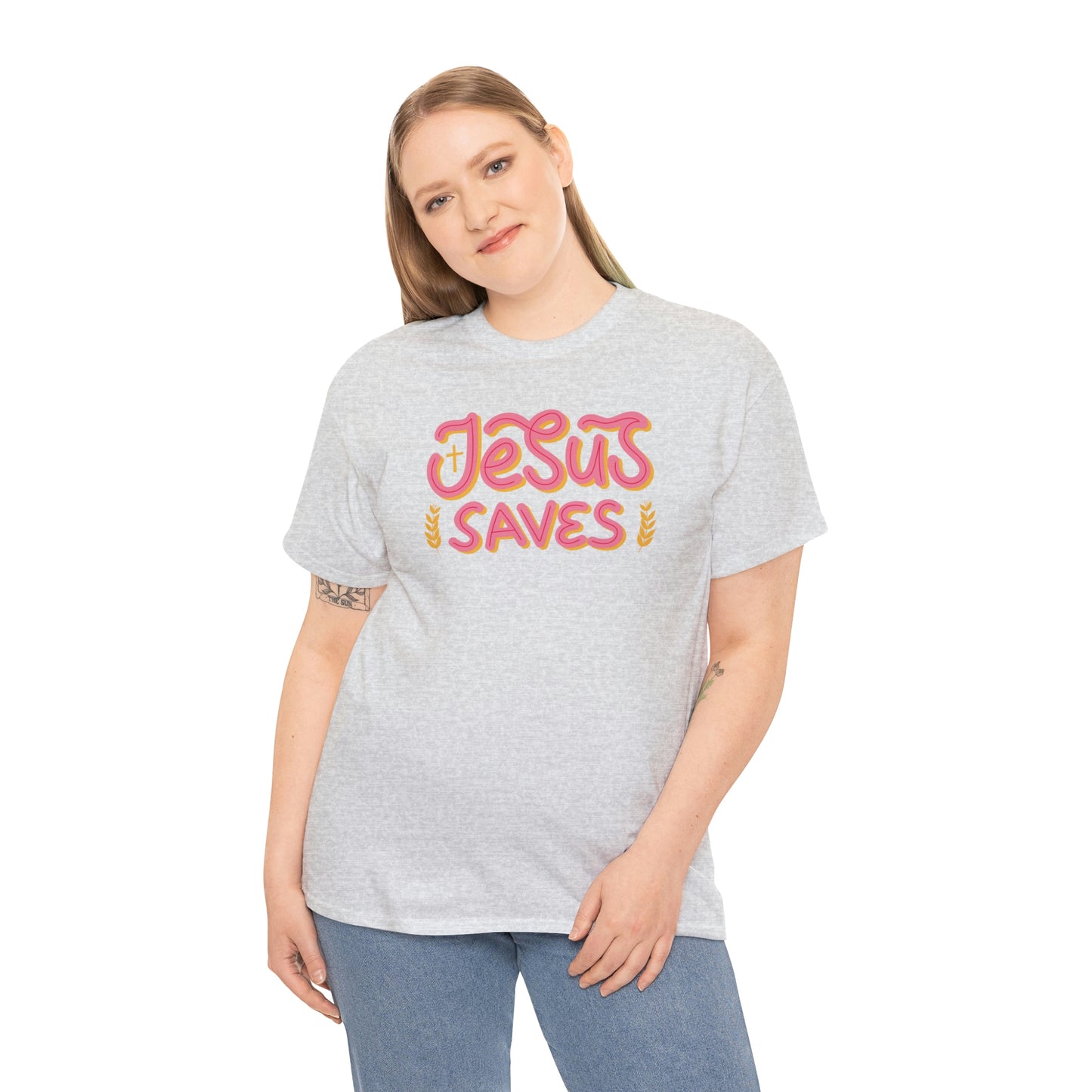 "Jesus Saves" Unisex Heavy Cotton Tee