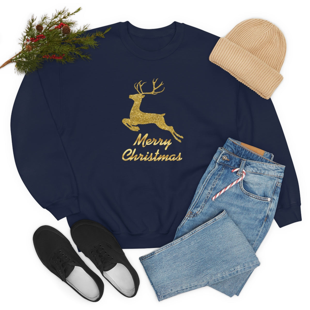 "Merry Christmas" Unisex Heavy Blend™ Crewneck Sweatshirt