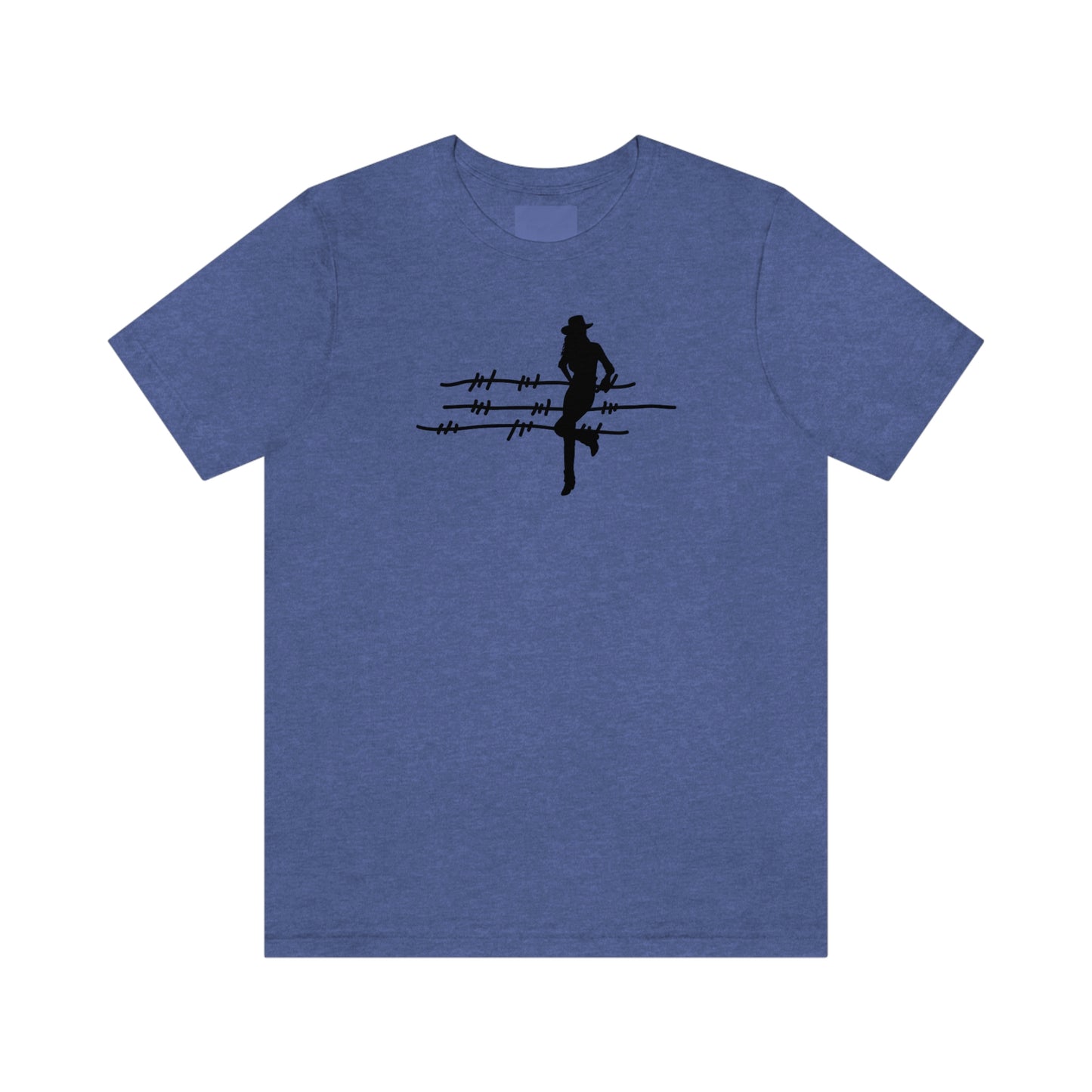 "On The Fence (black image) Unisex Jersey Short Sleeve Tee