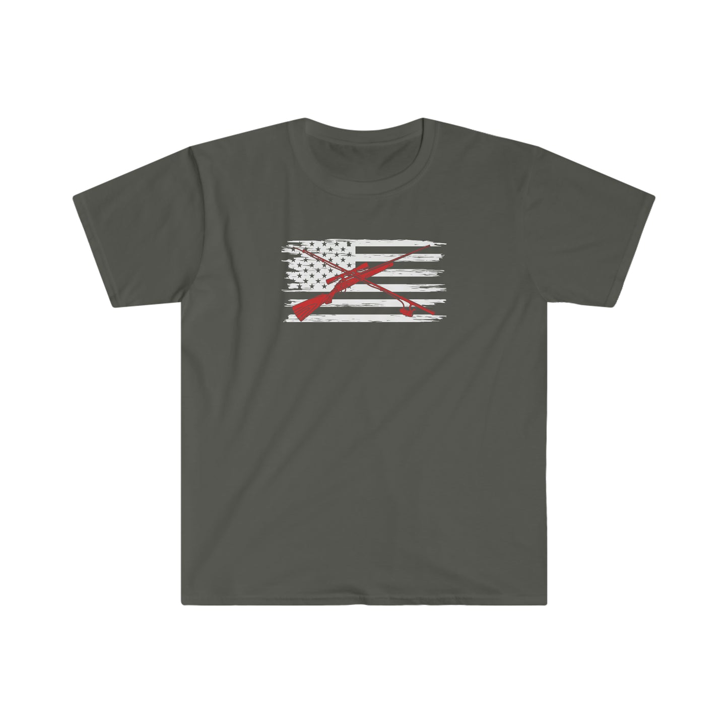 "Hunting & Fishing Flag" Unisex Softstyle T-Shirt
