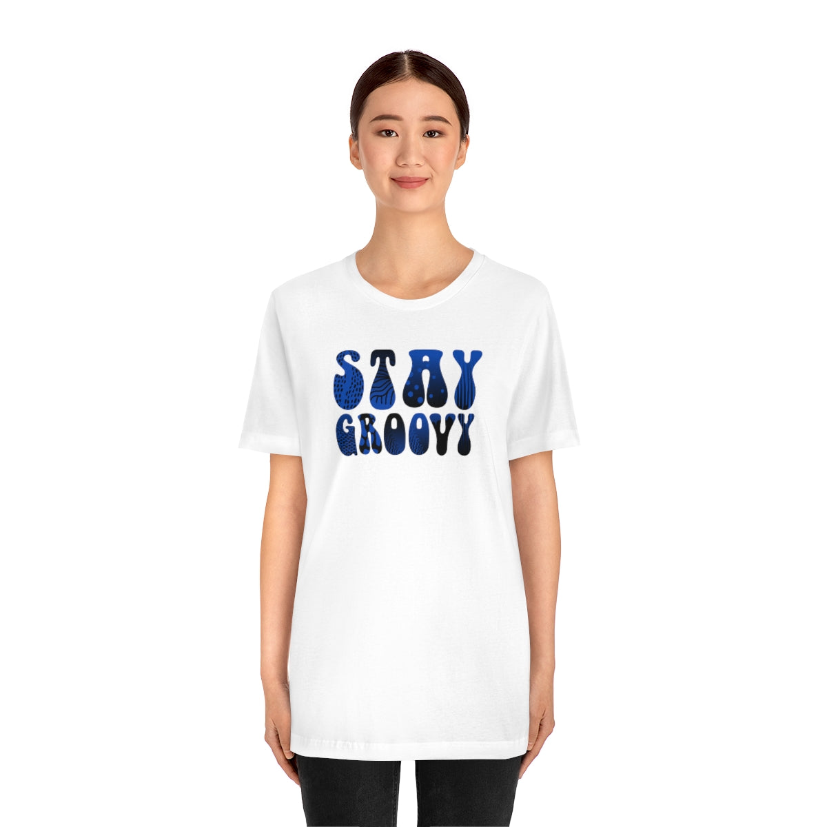 "Stay Groovy" Unisex Jersey Short Sleeve Tee