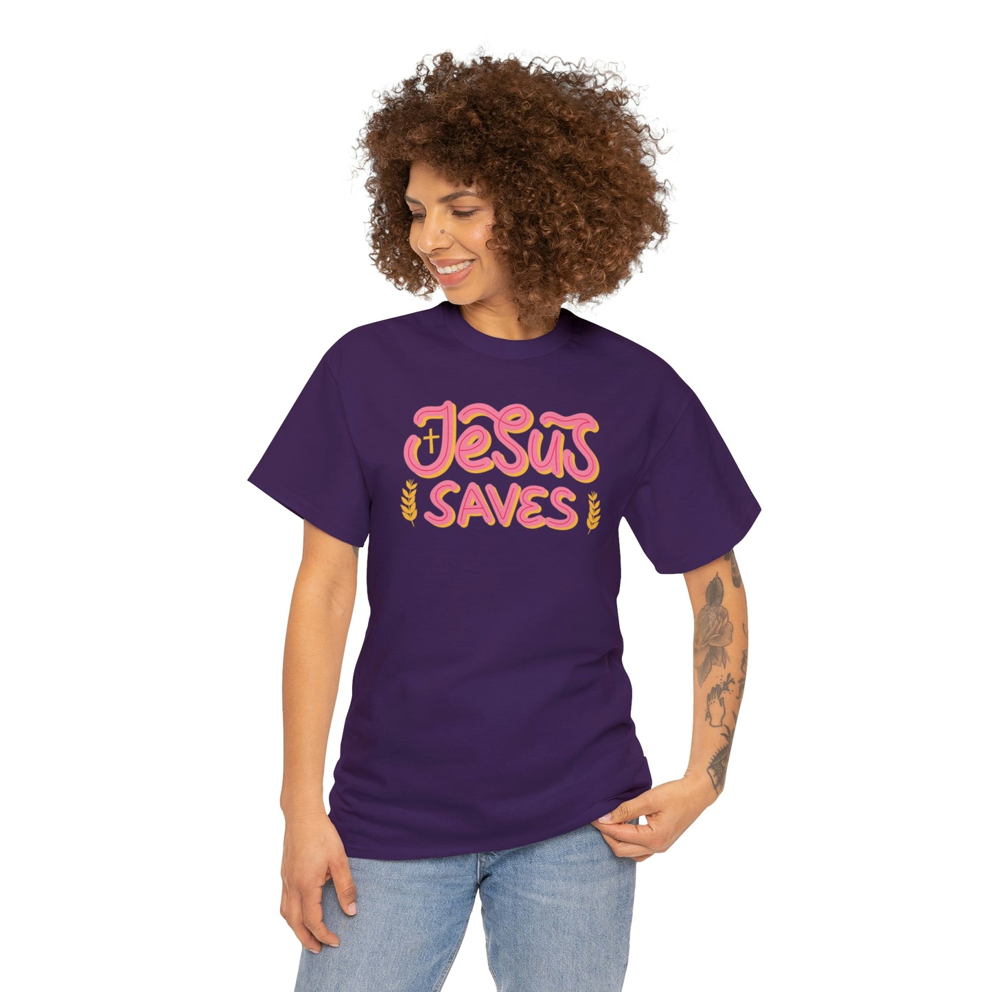 "Jesus Saves" Unisex Heavy Cotton Tee