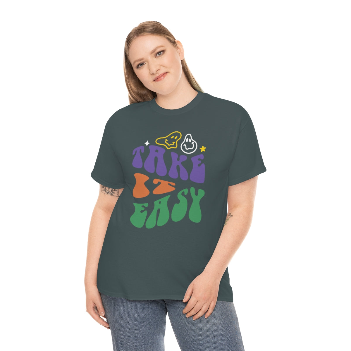 Take it Easy Unisex Heavy Cotton Tee