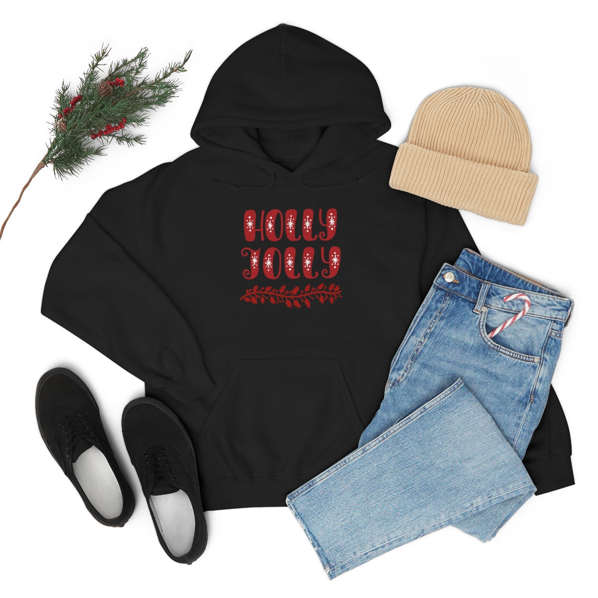 "Holly Jolly" Unisex Heavy Blend™ Hooded Sweatshirt
