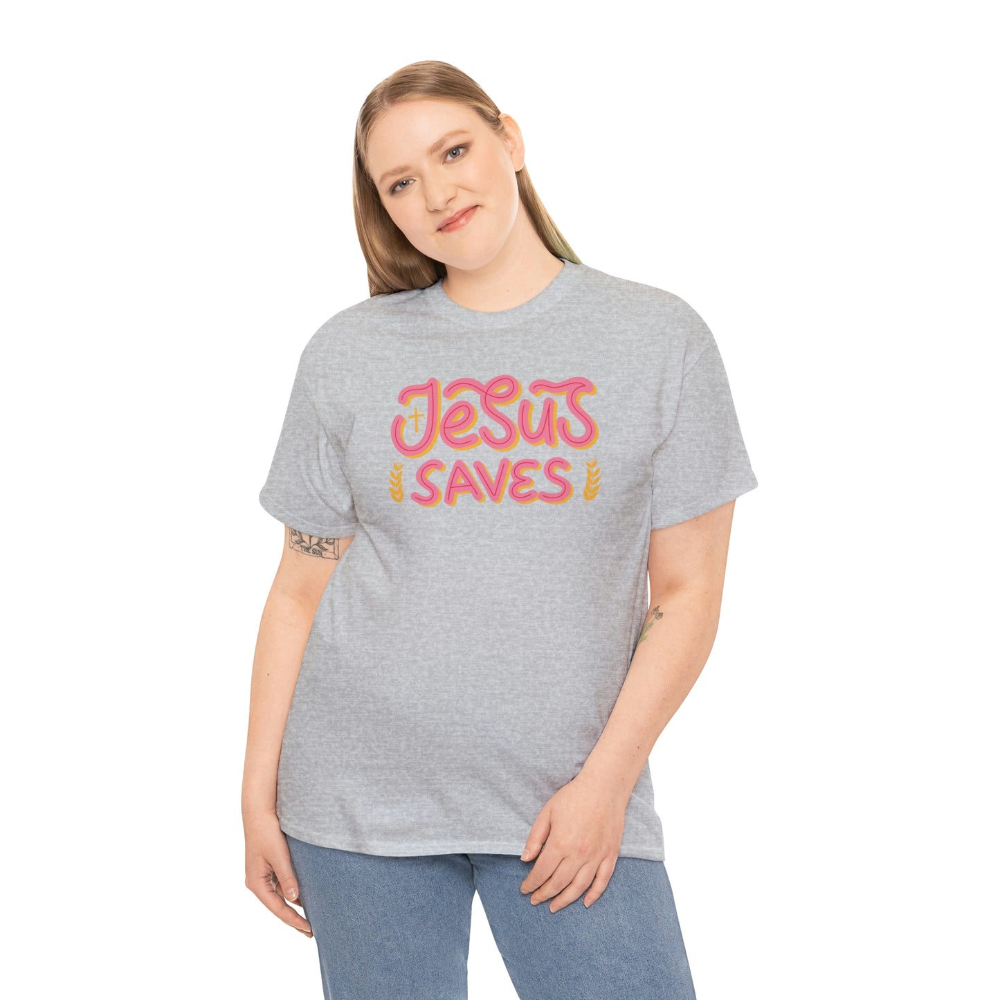 "Jesus Saves" Unisex Heavy Cotton Tee