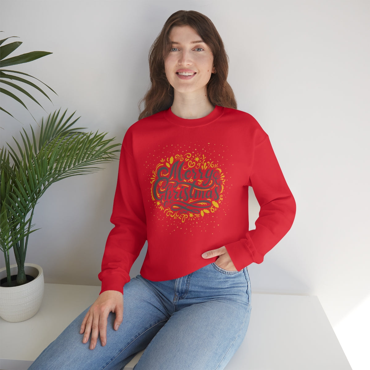 "Merry Christmas" Unisex Heavy Blend™ Crewneck Sweatshirt