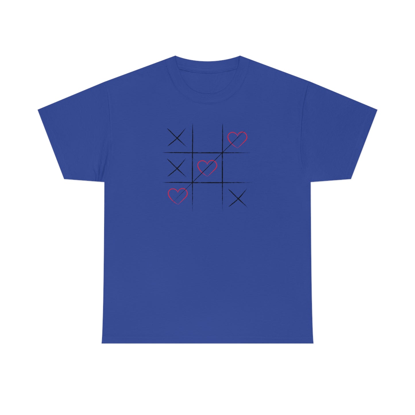 "XOXO Tic-Tac-Toe" Unisex Heavy Cotton Tee