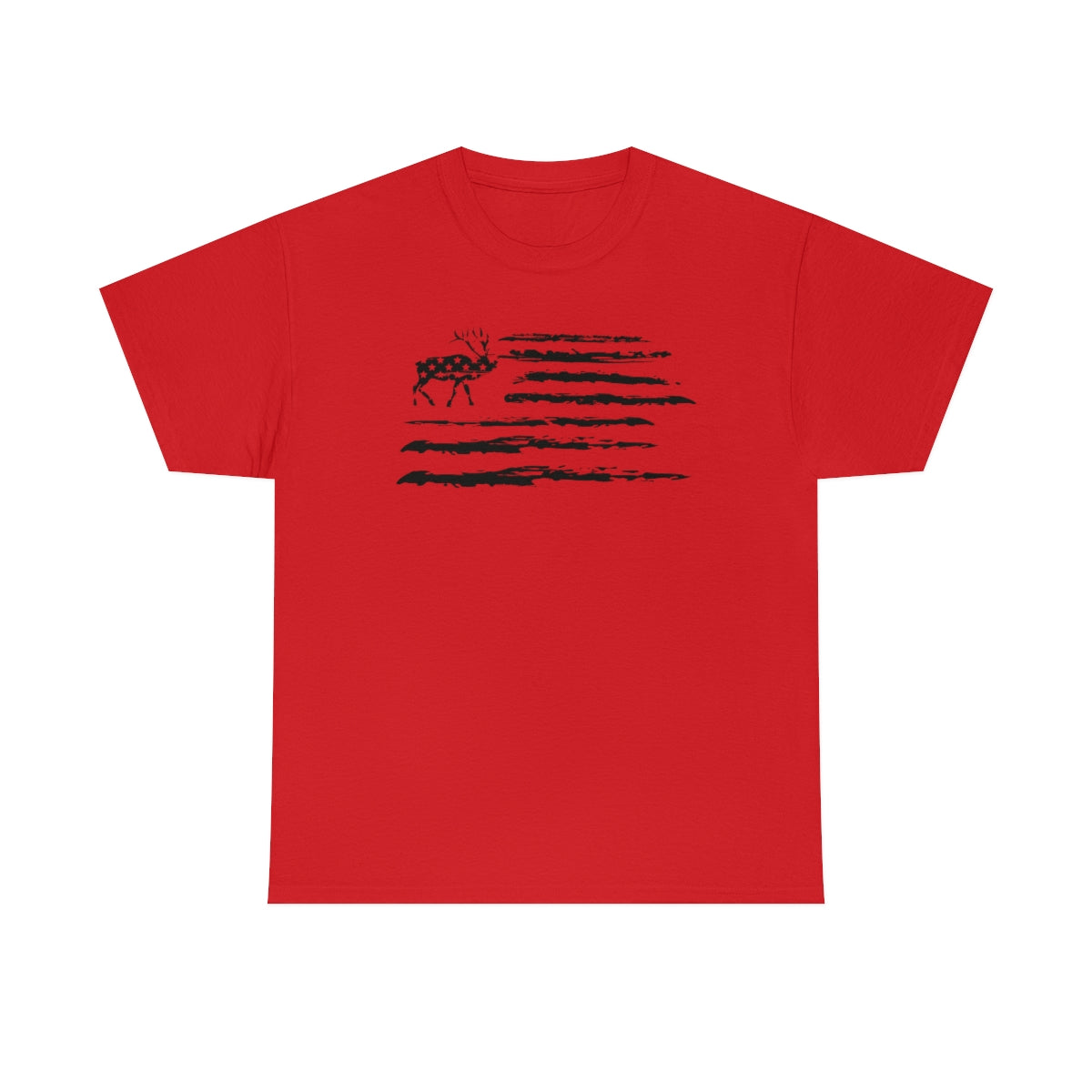 "Black Deer Flag" Unisex Heavy Cotton Tee