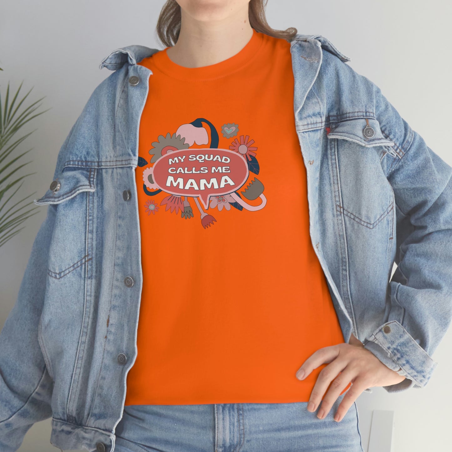 "My Squad Calls Me Mama" Unisex Heavy Cotton Tee