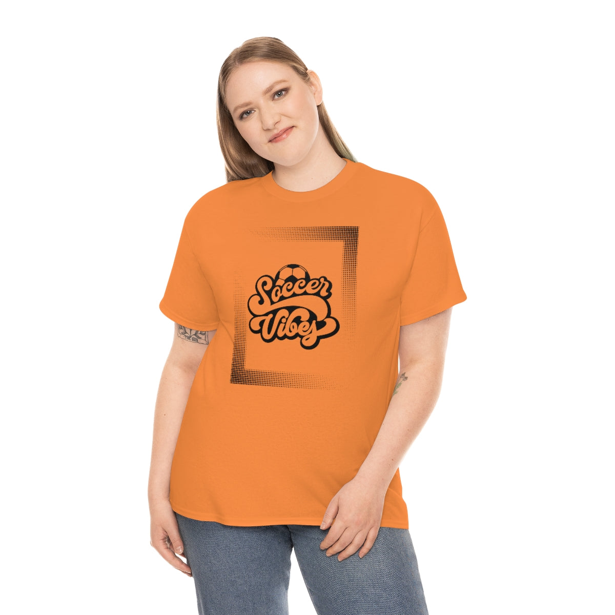 "Soccer Vibes" Unisex Heavy Cotton Tee