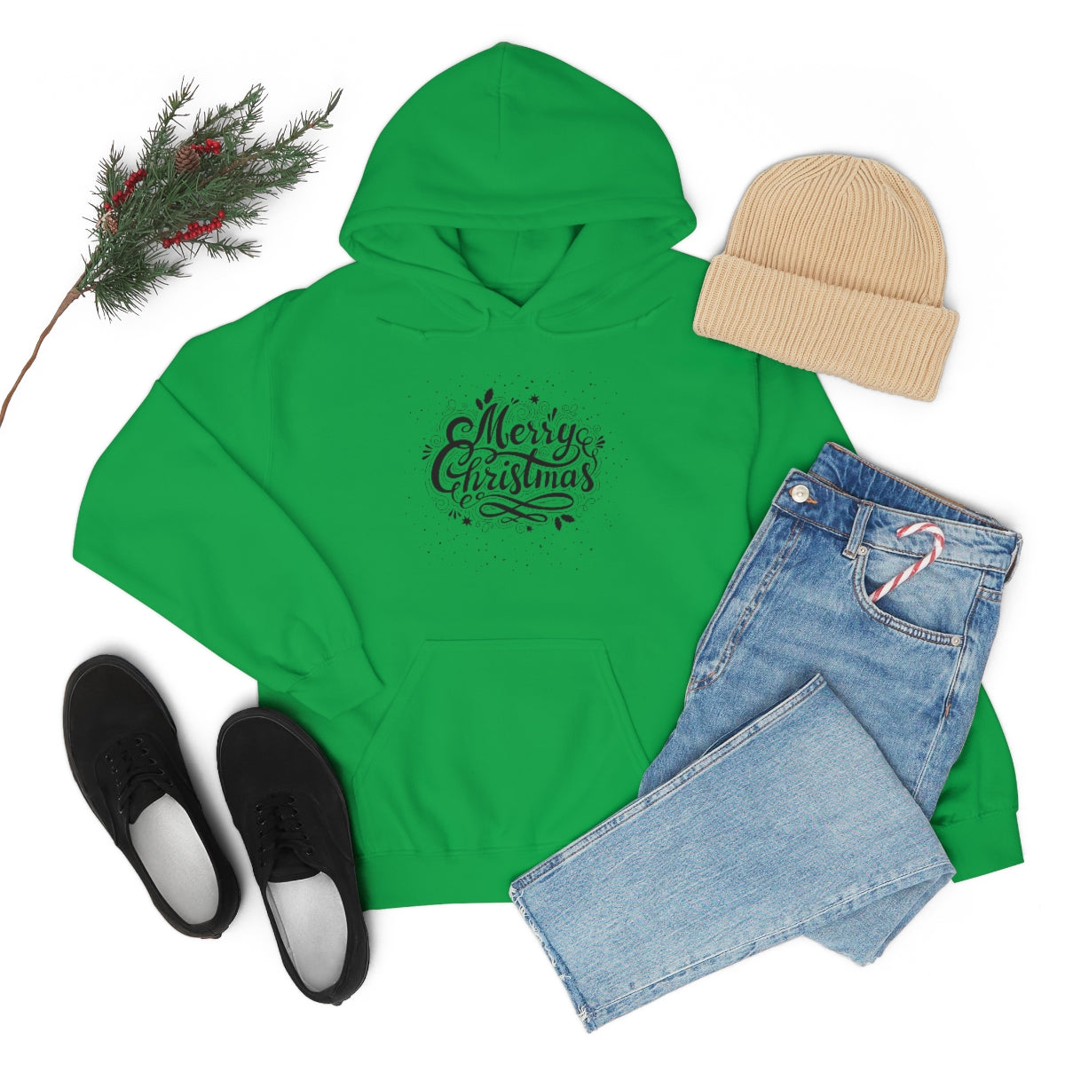 "Merry Christmas" Unisex Heavy Blend™ Hooded Sweatshirt
