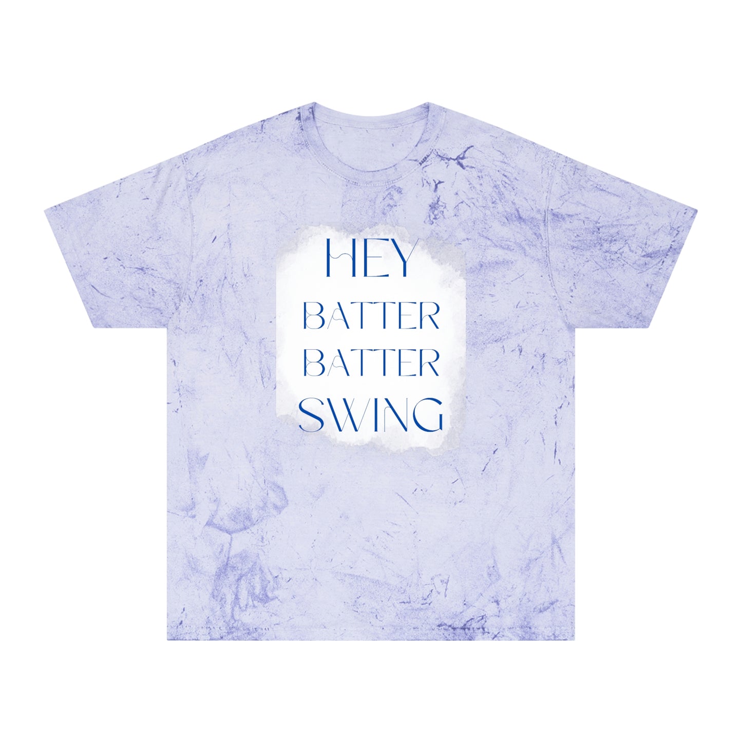 "Hey Batter Batter Swing" Unisex Color Blast T-Shirt
