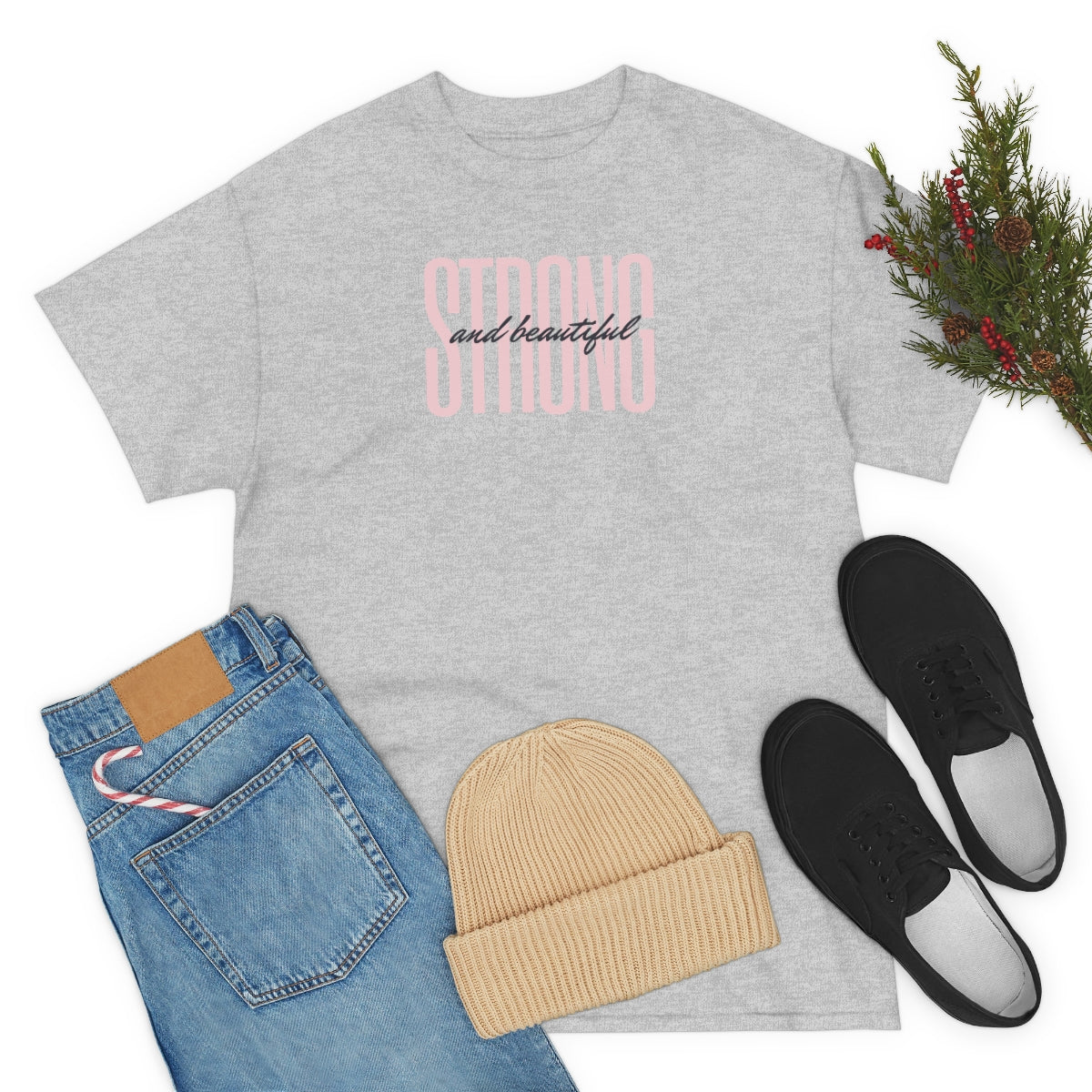 "Strong and Beautiful" Unisex Heavy Cotton Tee