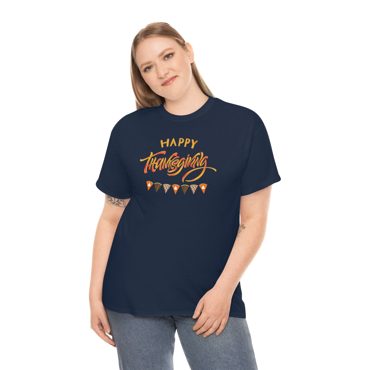 "Happy Thanksgiving" Unisex Heavy Cotton Tee