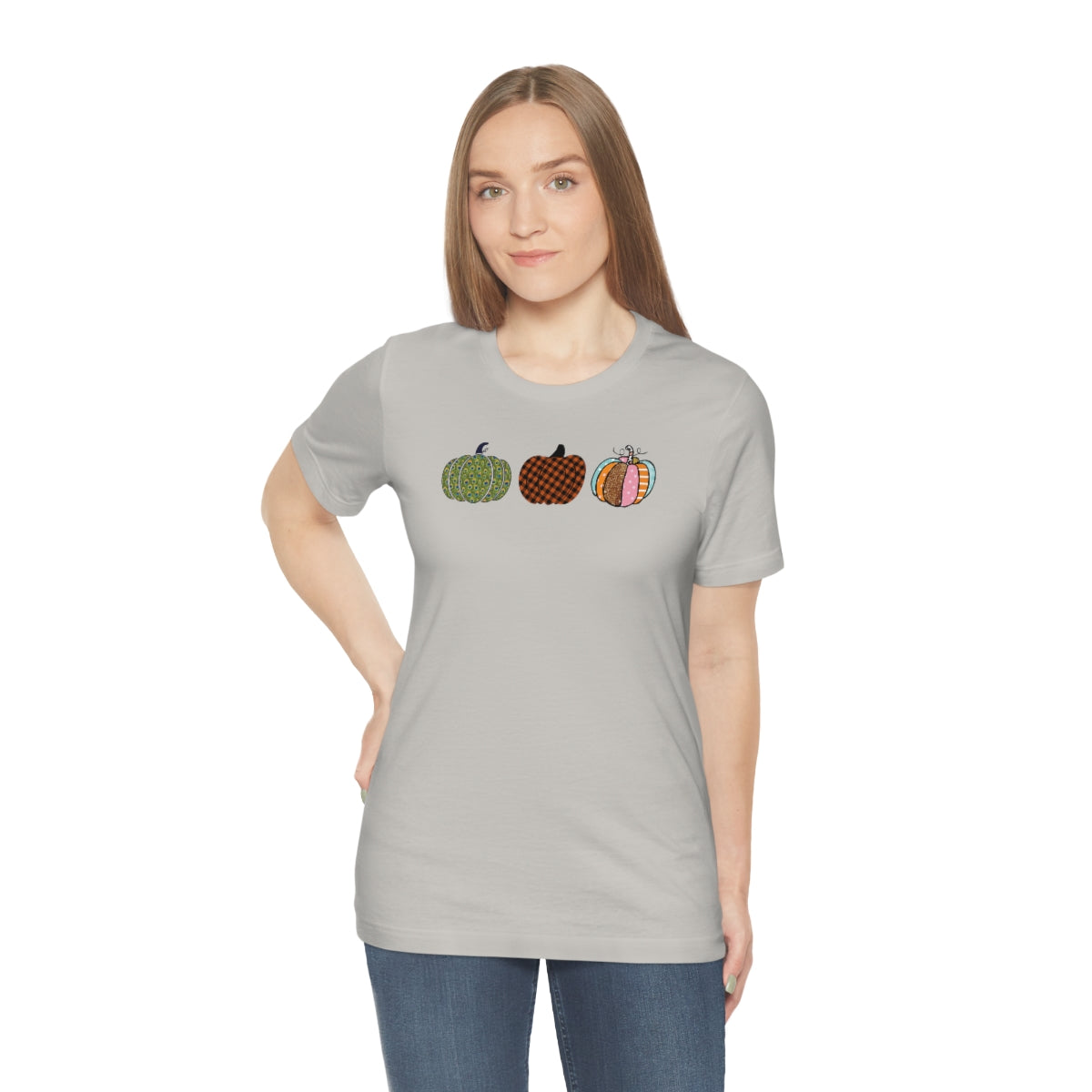 "Triple Pumpkins" Unisex Jersey Short Sleeve Tee