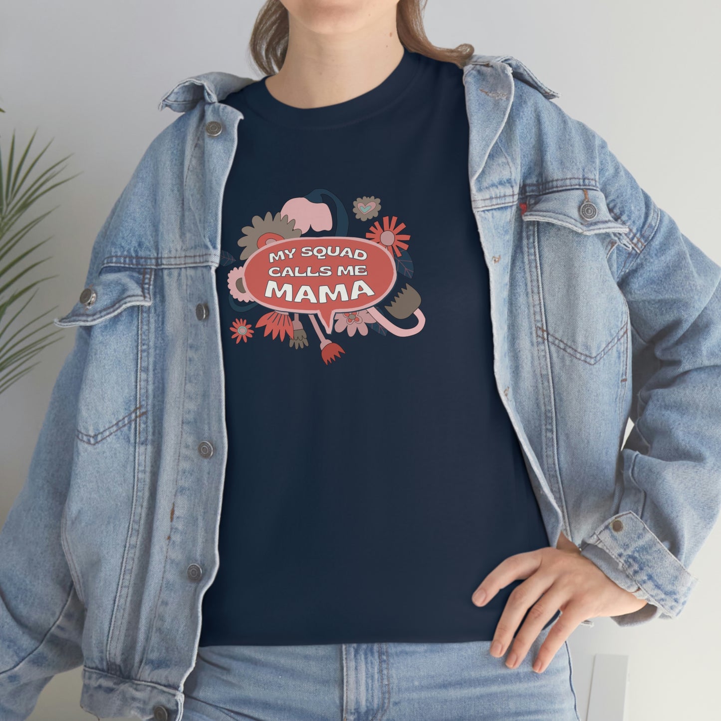"My Squad Calls Me Mama" Unisex Heavy Cotton Tee