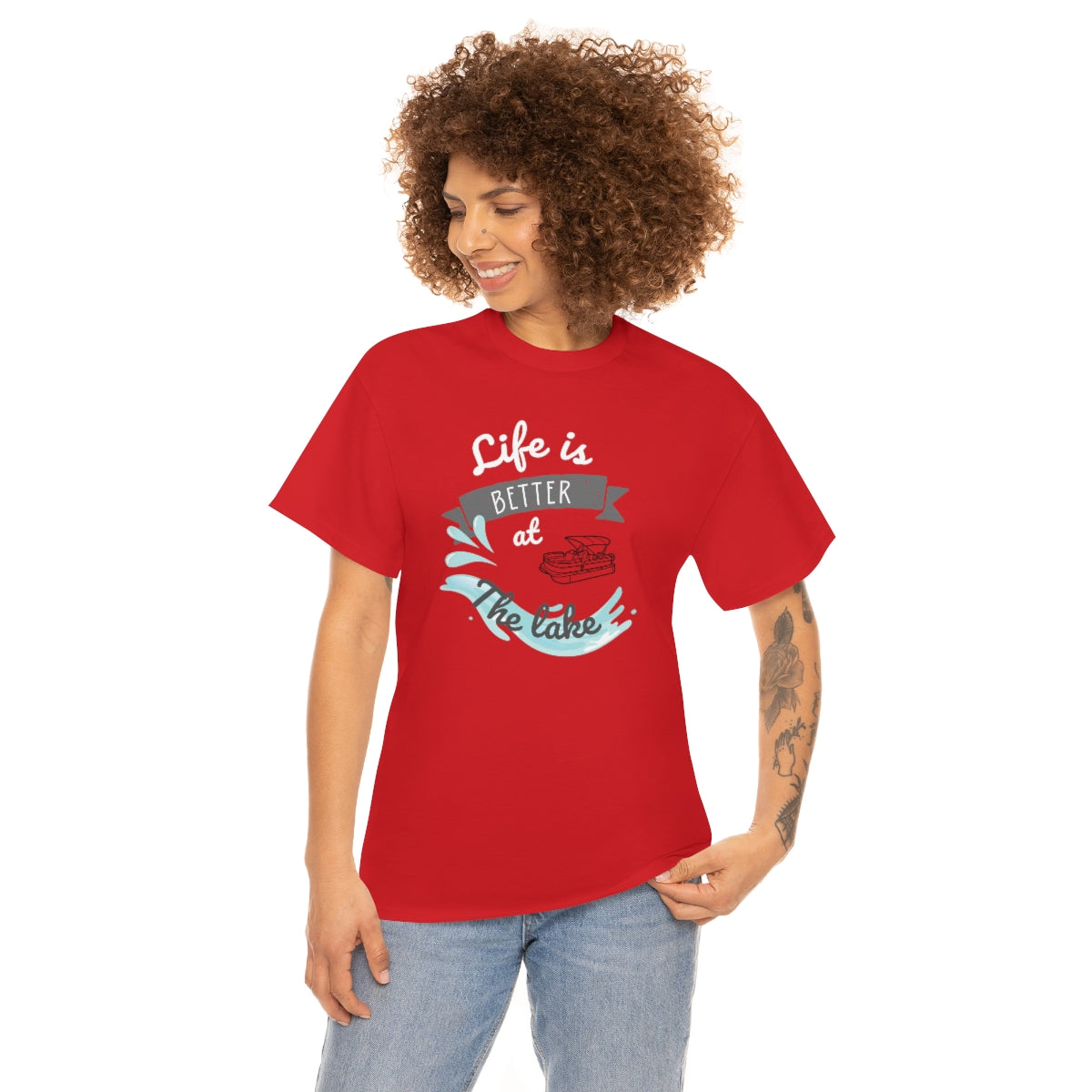 Life is Better at the Lake Unisex Heavy Cotton Tee