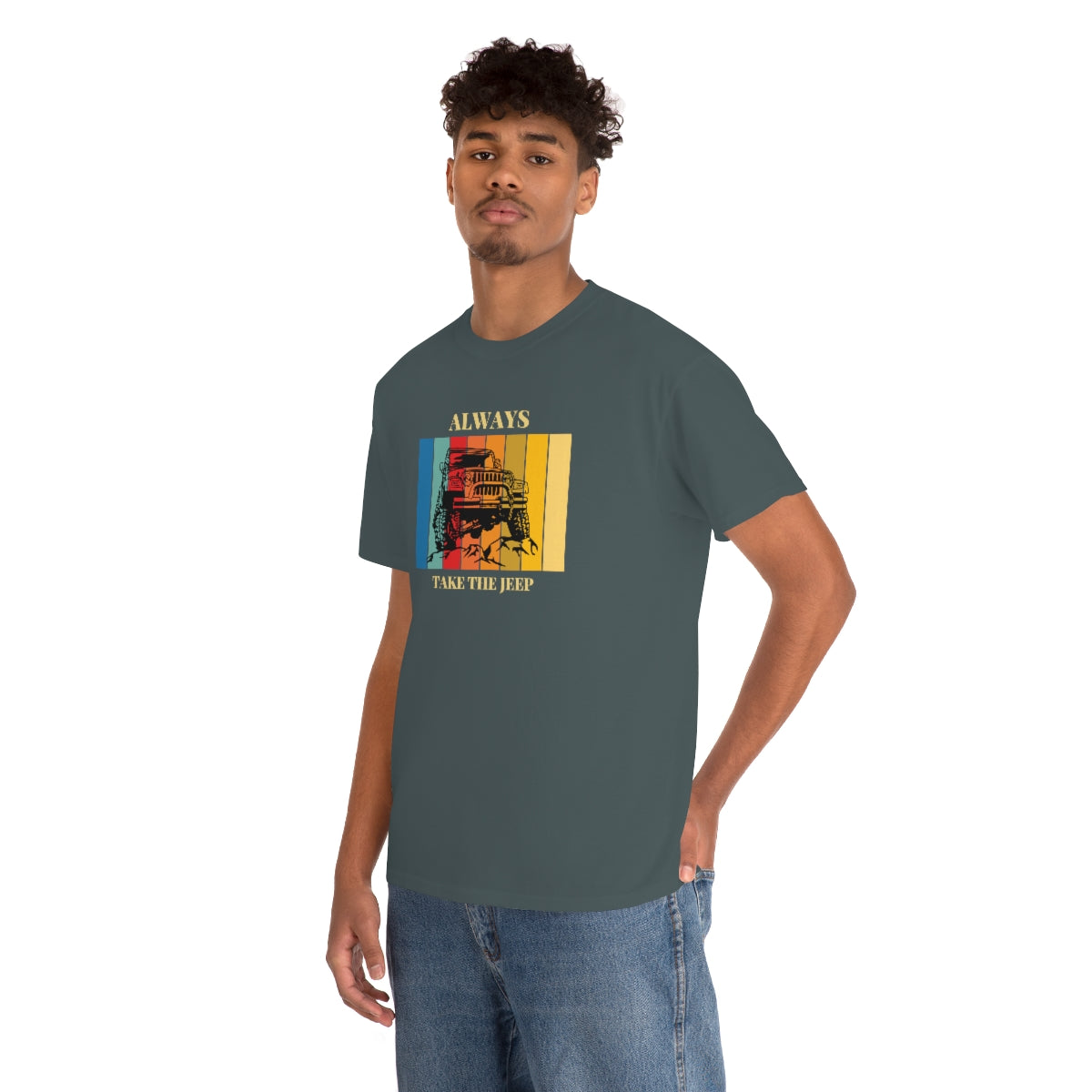 Always Take the Jeep Unisex Heavy Cotton Tee