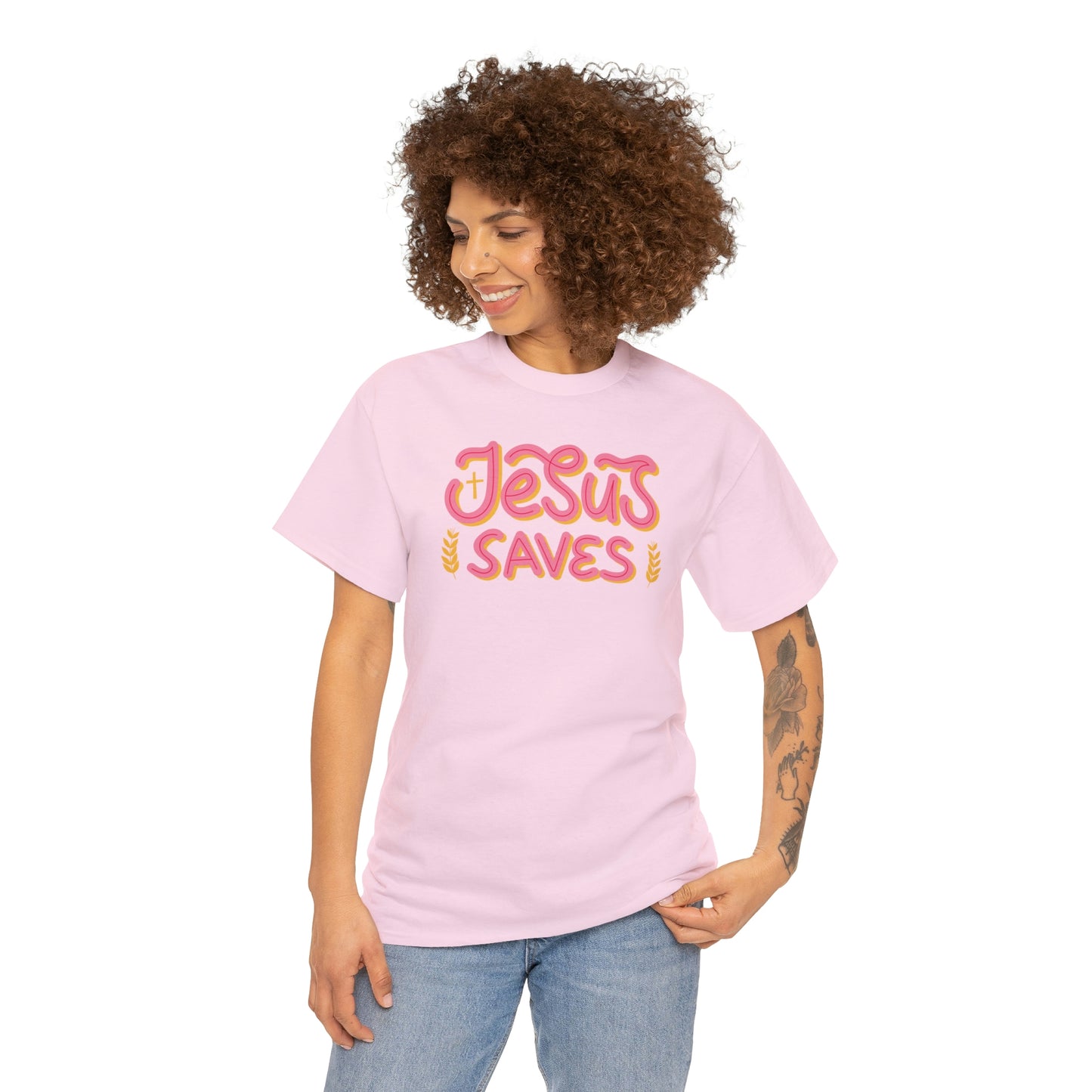 "Jesus Saves" Unisex Heavy Cotton Tee