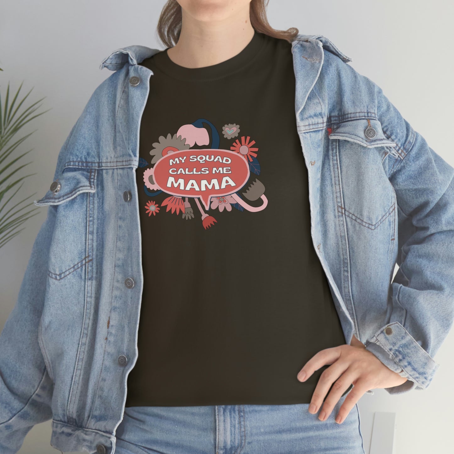 "My Squad Calls Me Mama" Unisex Heavy Cotton Tee