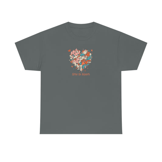 "Time to Bloom" Unisex Heavy Cotton Tee