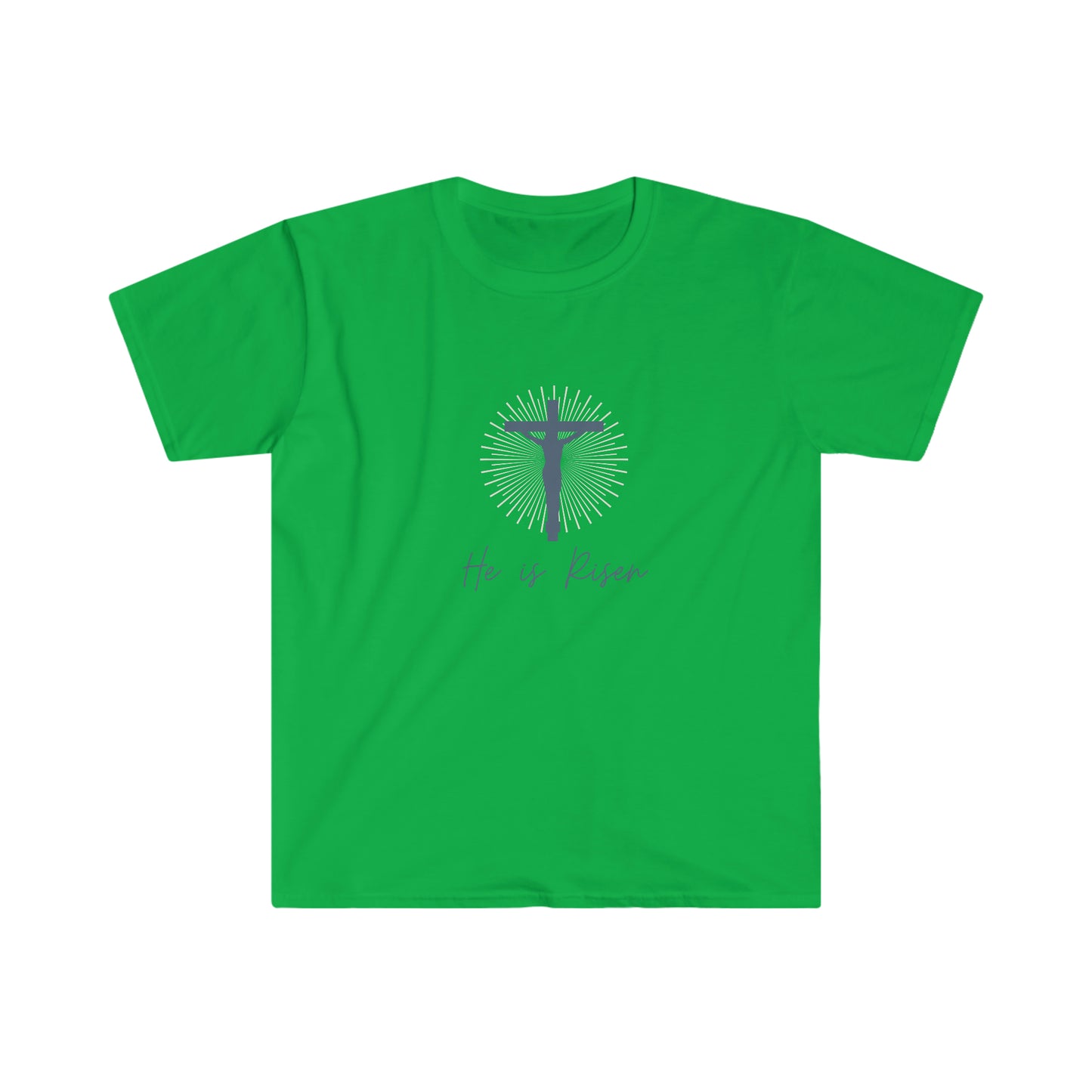"He Is Risen" Unisex Softstyle T-Shirt