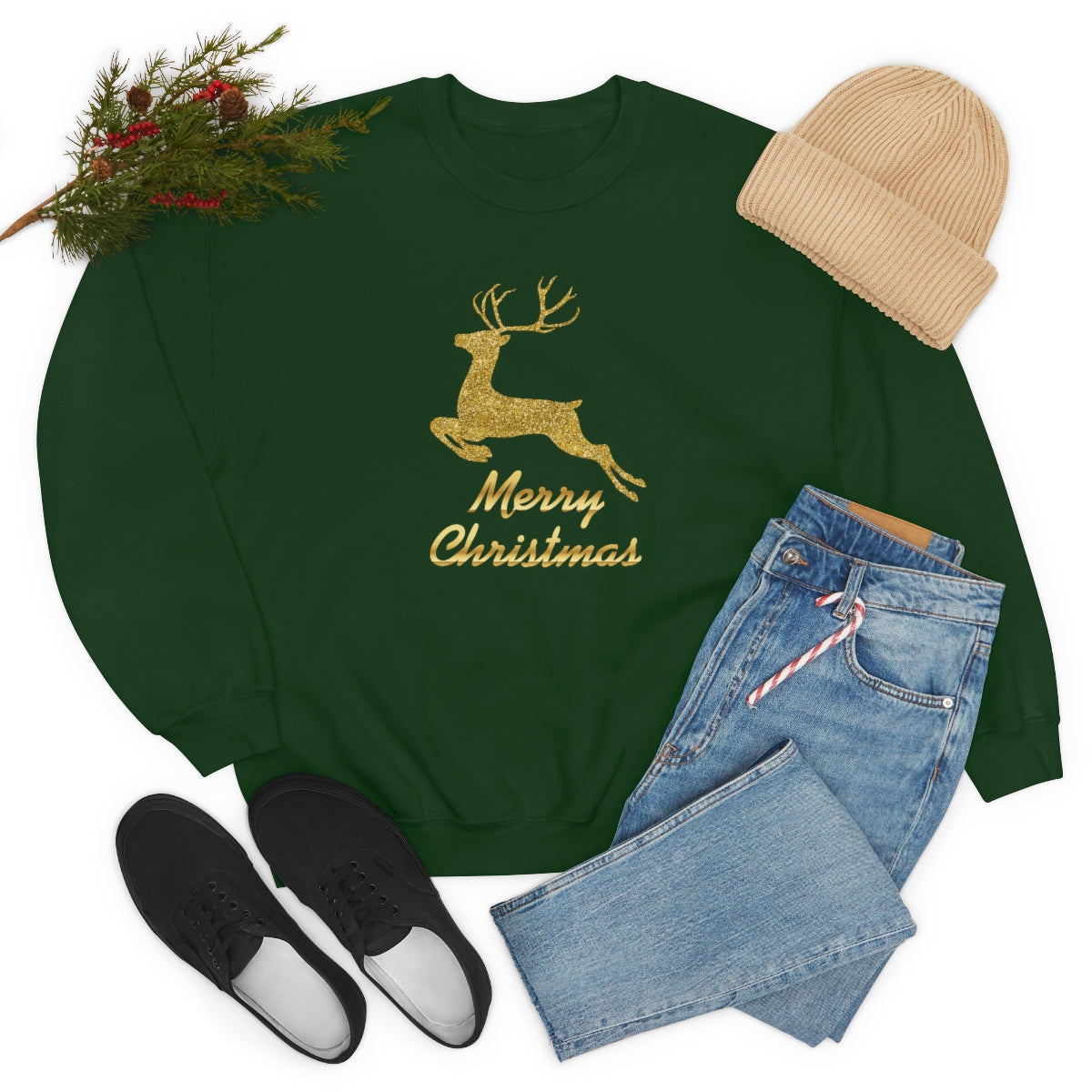 "Merry Christmas" Unisex Heavy Blend™ Crewneck Sweatshirt