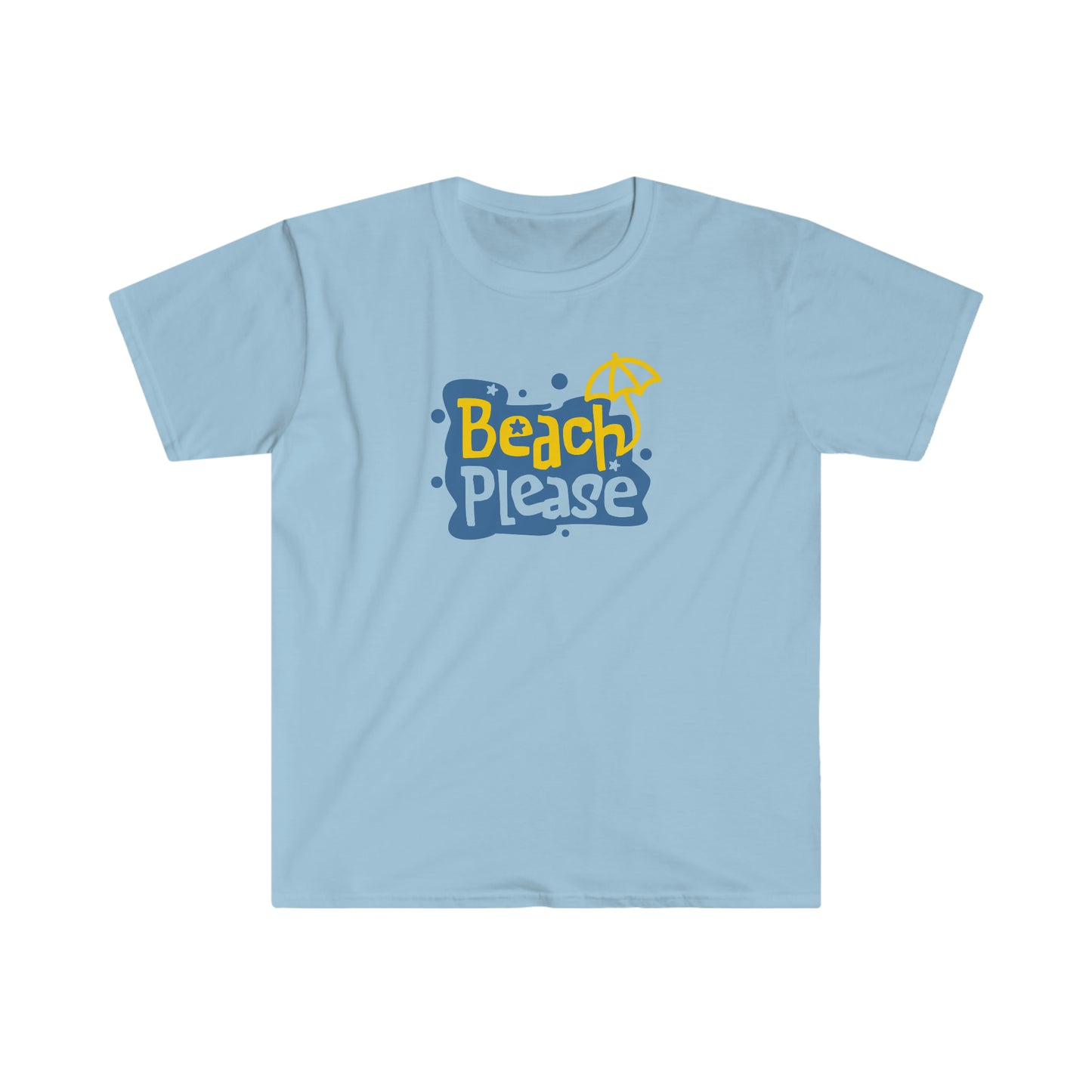 "Beach Please" Unisex Softstyle T-Shirt