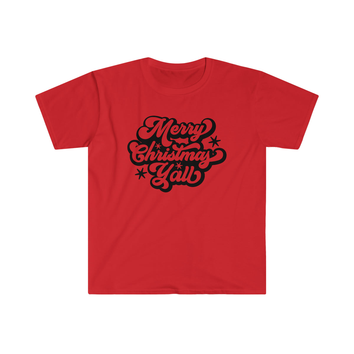 "Merry Christmas Ya'll" Unisex Softstyle T-Shirt