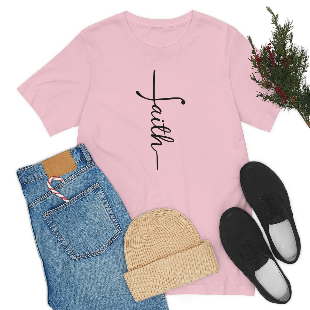 "Faith" Unisex Jersey Short Sleeve Tee