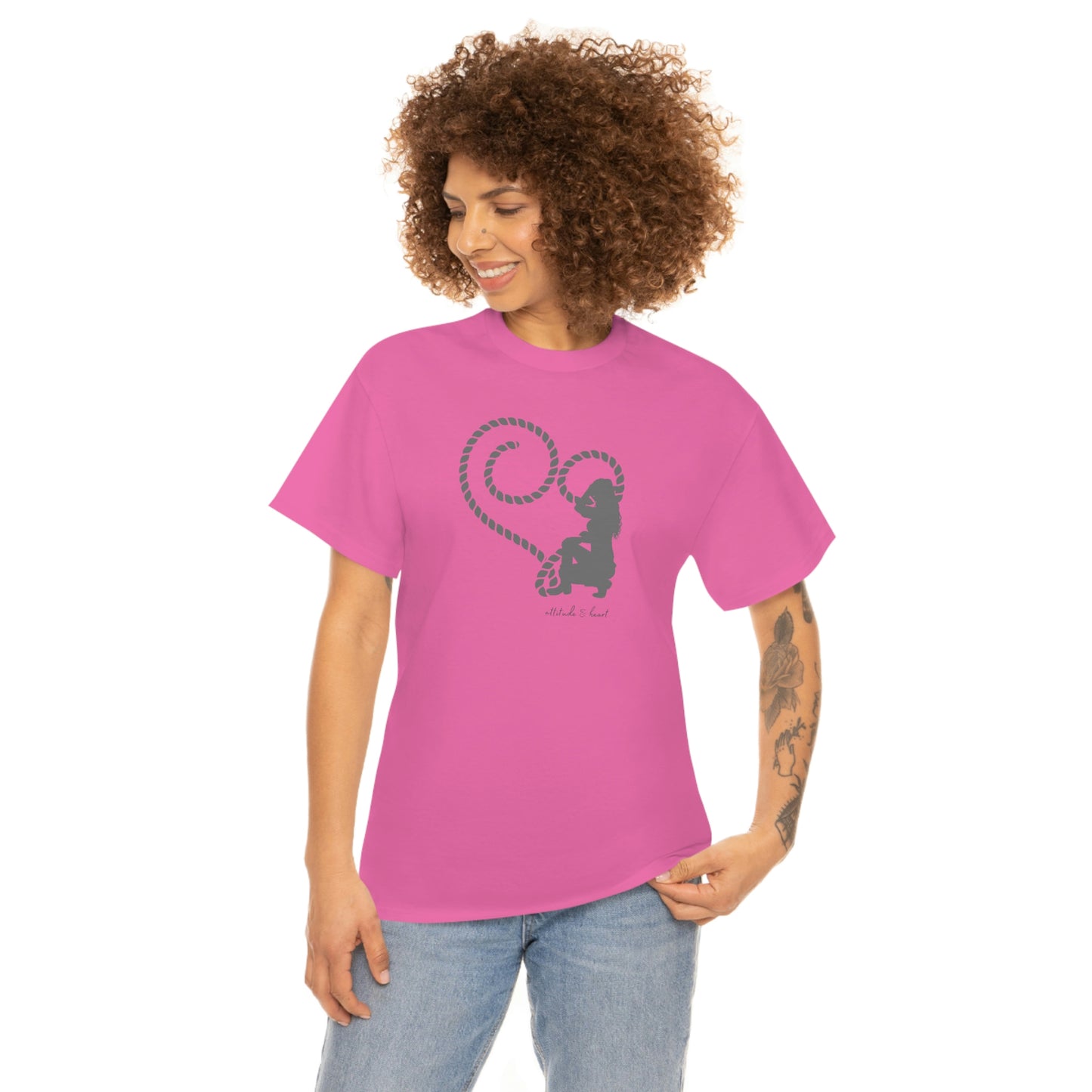 "Attitude & Heart" Unisex Heavy Cotton Tee