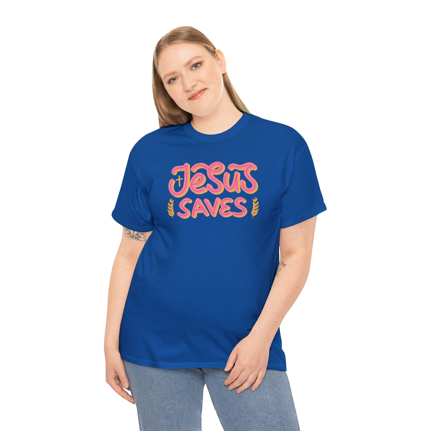 "Jesus Saves" Unisex Heavy Cotton Tee
