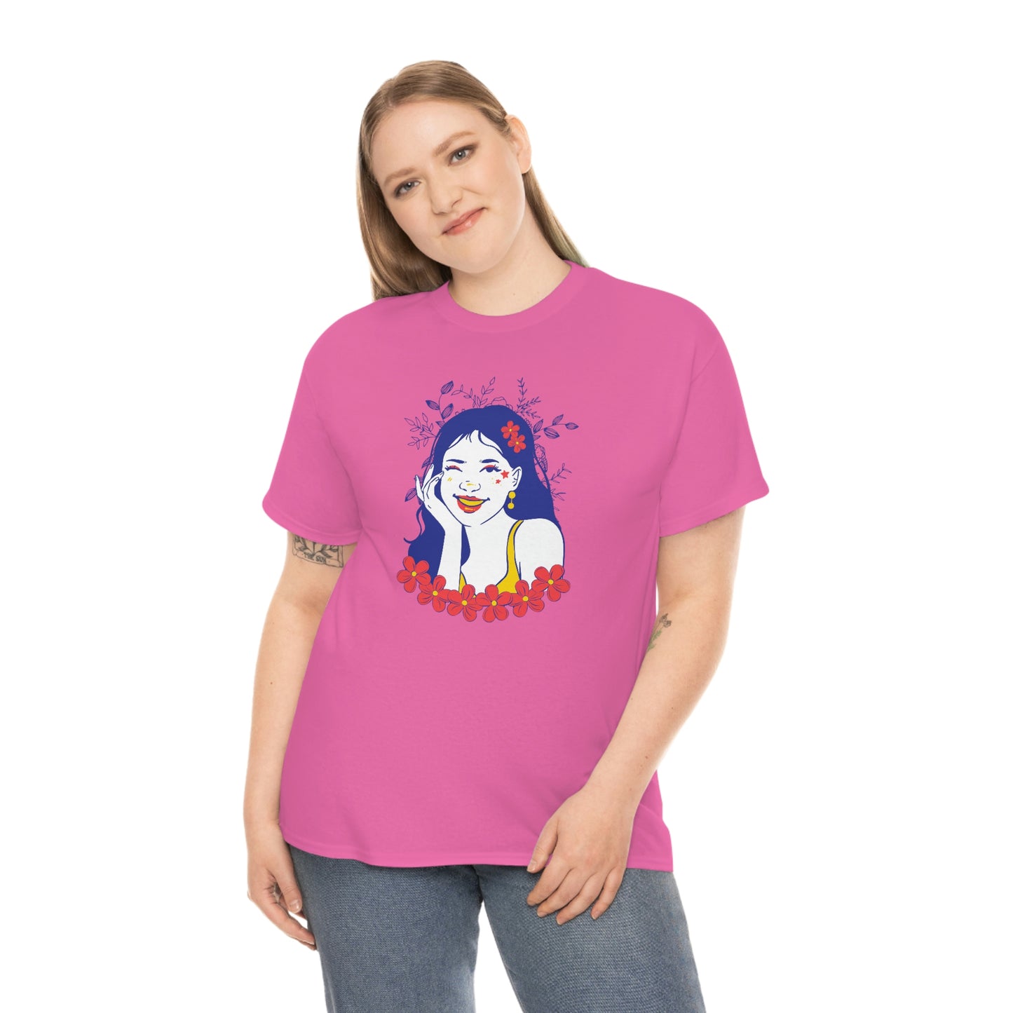 "Sunny Smiles" Unisex Heavy Cotton Tee