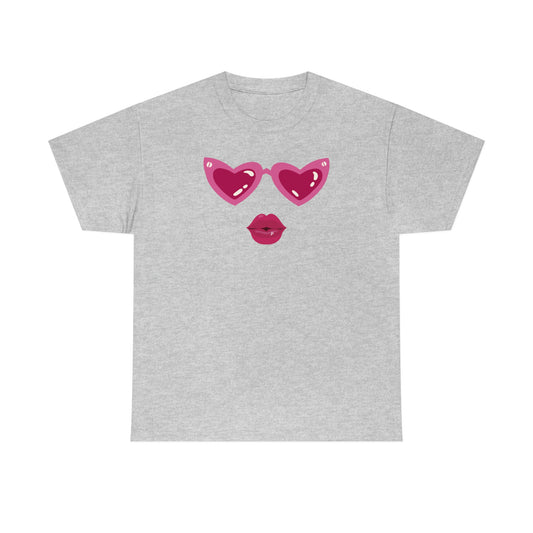 "Valentine Face" Unisex Heavy Cotton Tee