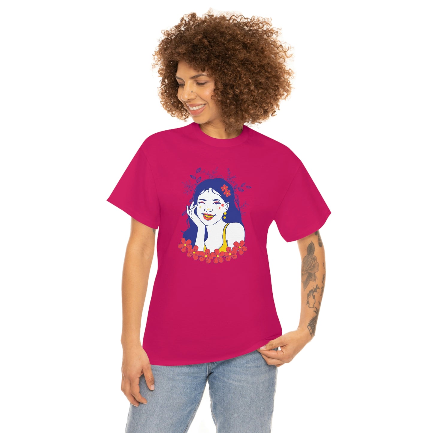 "Sunny Smiles" Unisex Heavy Cotton Tee