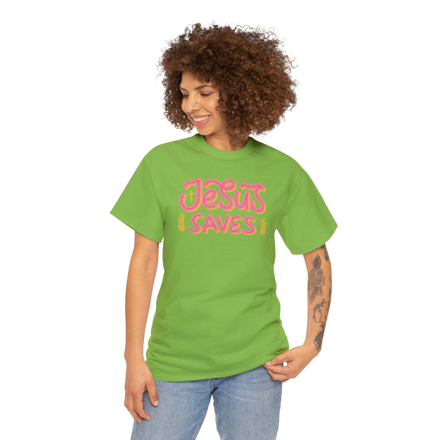 "Jesus Saves" Unisex Heavy Cotton Tee