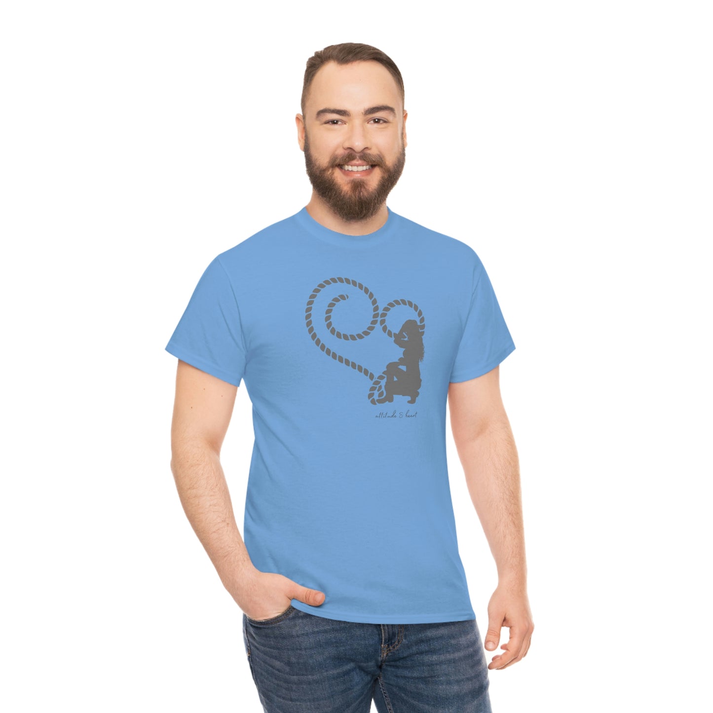 "Attitude & Heart" Unisex Heavy Cotton Tee
